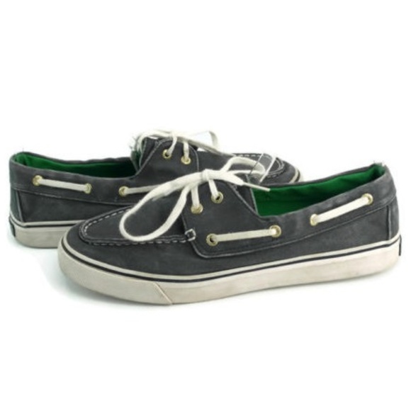 navy blue boat shoes
